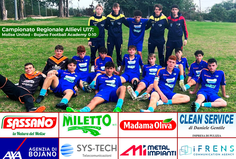 Campionato Regionale Allievi U17: Molise United – Bojano Football Academy 0-10