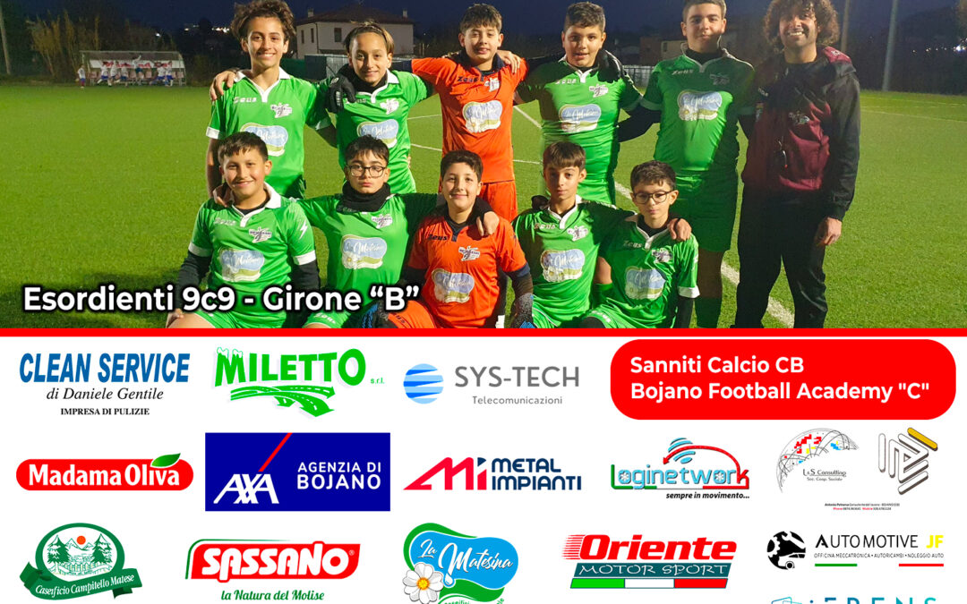 Sanniti Calcio CB – Bojano Football Academy “C” – Esordienti 9C9 Girone B