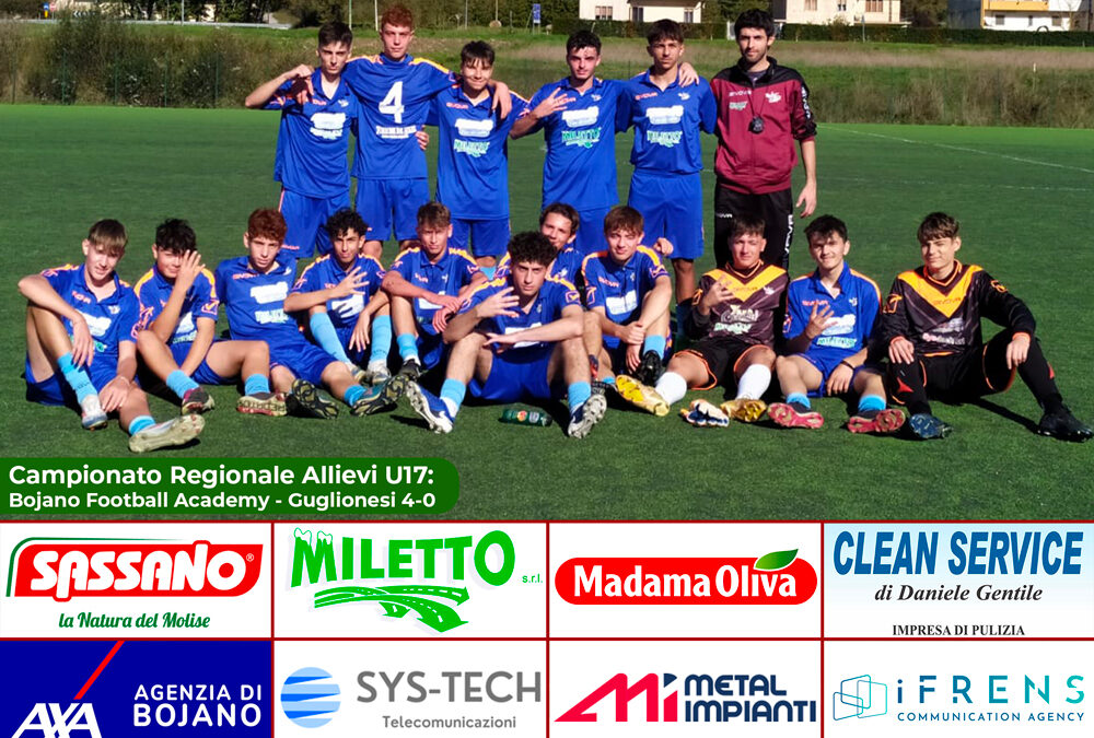Campionato Regionale Allievi U17: Bojano Football Academy – Guglionesi 4-0