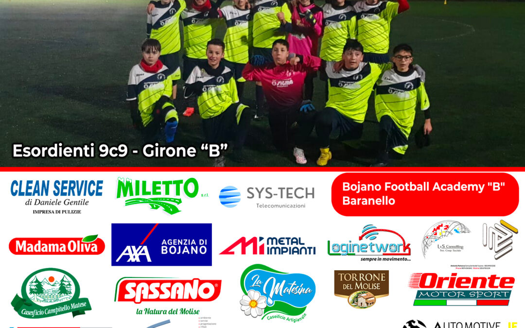 Bojano Football Academy: Vittoria di Squadra contro i pari categoria del Baranello!