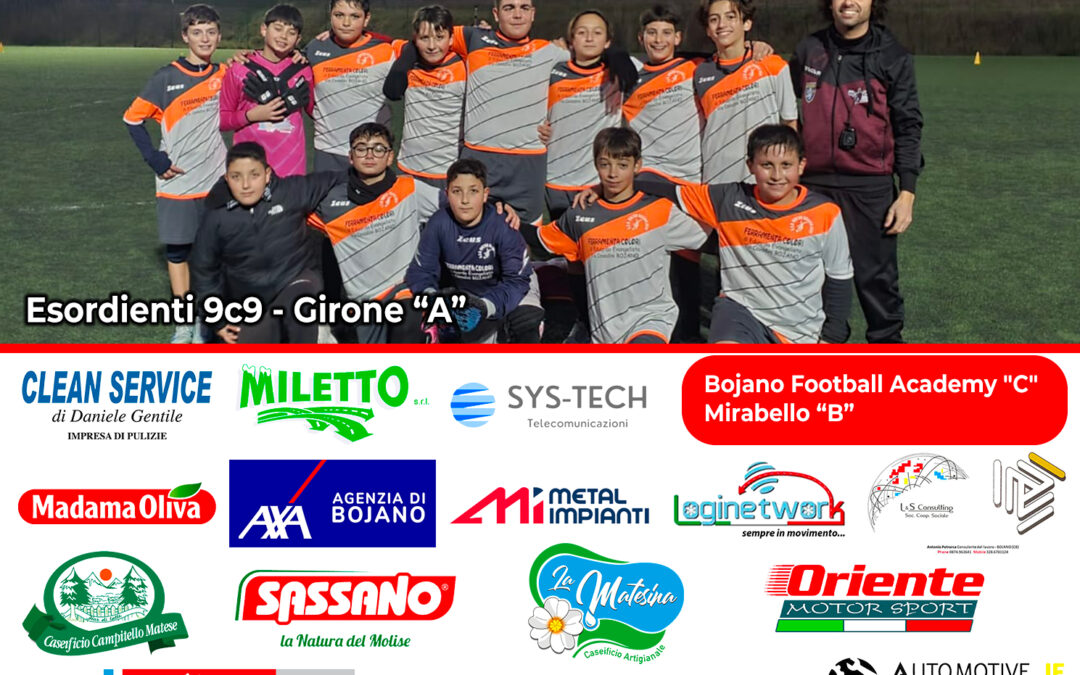 Esordienti Girone “A” – Bojano Football Academy “C” – Mirabello “B”